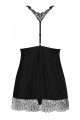 Bielizna-Chiccanta babydoll i stringi czarna  S/M