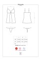Bielizna-Chiccanta babydoll i stringi czarna L/XL
