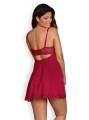 Bielizna-Rosalyne babydoll i stringi czerwona L/XL