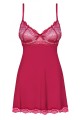 Bielizna-Rosalyne babydoll i stringi czerwona L/XL