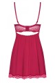 Bielizna-Rosalyne babydoll i stringi czerwona L/XL