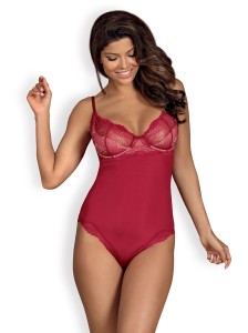 Bielizna-Rosalyne body czerwone L/XL