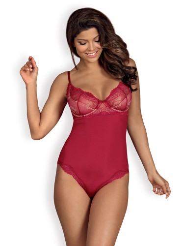 Bielizna-Rosalyne body czerwone L/XL