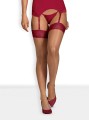 Bielizna-Rosalyne pończochy czerwone  S/M
