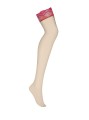 Bielizna-Rosalyne pończochy czerwone  S/M