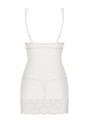 Bielizna-853-CHE-2 koszulka i stringi biała L/XL
