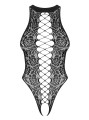 Bielizna-B129 body otwarte czarne  S/M/L