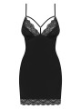Bielizna-Diyosa koszulka i string czarna  S/M