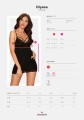 Bielizna-Diyosa koszulka i string czarna  S/M