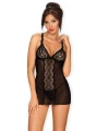 Bielizna-Lucita koszulka i stringi czarna L/XL