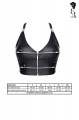 Bielizna - BRZITAI001 top czarny rozmiar M