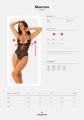 Bielizna-Mauress body otwarte czarne  S/M