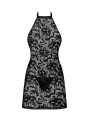 Bielizna-Softily koszulka i string czarna   S/M