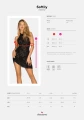 Bielizna-Softily koszulka i string czarna   S/M