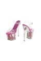 Buty- platformy z różami- fuxia 38