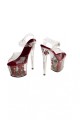 Buty- platformy z różami- czerwone 37