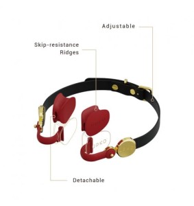 UPKO (CN) Upko Invisible mouth gag Black Straps