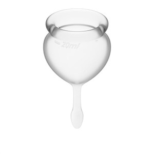 Tampony - Satisfyer Feel Secure Menstrual Cup (Transparent)