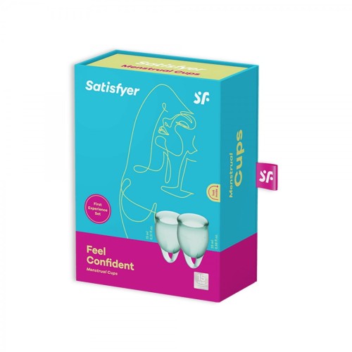 Feel confident Menstrual Cup dark green