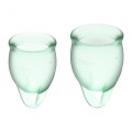Feel confident Menstrual Cup light green