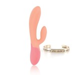 WIBRATOR KRÓLICZEK Z FUNKCJĄ GRZANIA - RS - Essentials - Xena Rabbit Vibrator Peach & Coral