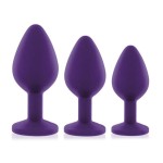 ZESTAW ZDOBIONYCH KORKÓW ANALNYCH - RS - Soiree - Booty Plug Original Set 3x Purple