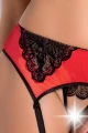 Bielizna-LAUREN SET WITH OPEN BRA red S/M - Casmir
