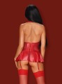 Bielizna- 859-COR-3 gorset i figi czerwony  S/M