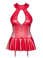 Bielizna- 859-COR-3 gorset i figi czerwony  S/M