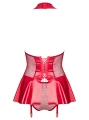 Bielizna- 859-COR-3 gorset i figi czerwony  S/M