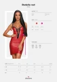 Bielizna- Redella sukienka czerwona  S/M