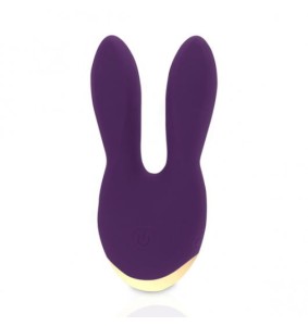Mini masażer łechtaczki - Rianne S Essentials Bunny Bliss Deep Purple