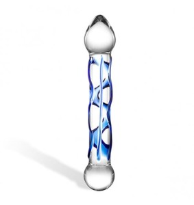 Gläs (GE) Glas - Full Tip Textured Glass Dildo