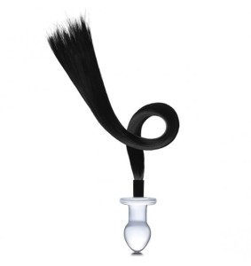 Gläs (GE) Glas - Horse Tail Glass Butt Plug