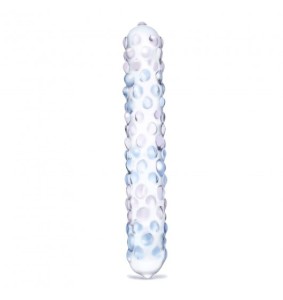 Gläs (GE) Glas - Purple Rose Nubby Glass Dildo