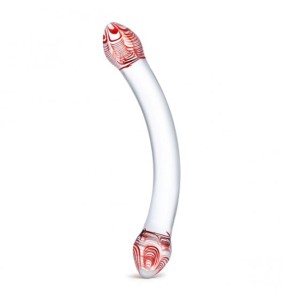 Gläs (GE) Glas - Red Head Double Glass Dildo