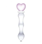 SZKLANE DILDO Z SERCEM - Gläs Sweetheart Glass Dildo