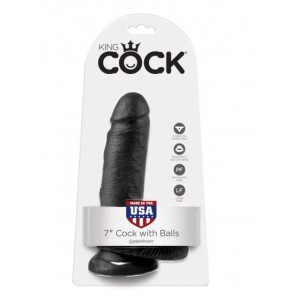 King Cock (US) King Cock 7" Cock with Balls Black