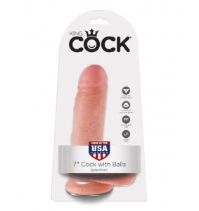 King Cock (US) King Cock 7" Cock with Balls Flesh