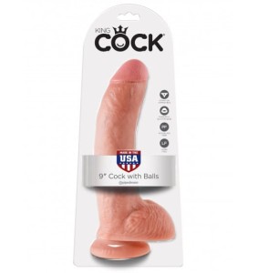 King Cock (US) King Cock 9" Cock with Balls Flesh