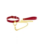 Taboom (NL) Taboom O-Ring Collar and Chain Leash Red
