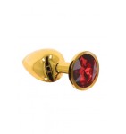 ALUMINIOWY ZDOBIONY KOREK ANALNY - Taboom Butt Plug With Diamond Jewel Gold S