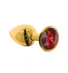 ALUMINIOWY ZDOBIONY KOREK ANALNY - Taboom Butt Plug With Diamond Jewel Gold L