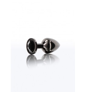 ZDOBIONY METALOWY KOREK ANALNY - Taboom Butt Plug With Diamond Jewel Silver S