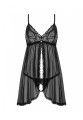 Bielizna-Sedila babydoll czarny  L/XL