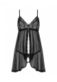 Bielizna-Sedila babydoll czarny 2XL/3XL