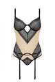 Bielizna-DENERYS CORSET beige L/XL