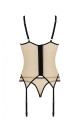 Bielizna-DENERYS CORSET beige L/XL
