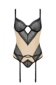 Bielizna-DENERYS CORSET beige XXL/XXXL