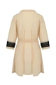 Bielizna-DAISY PEIGNOIR beige S/M